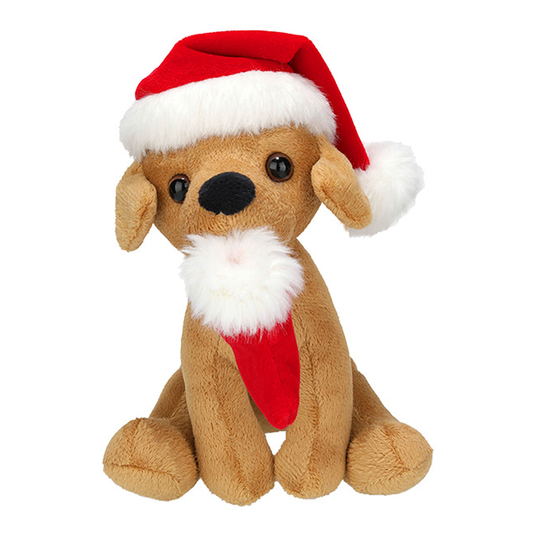 8" Christmas Labrador Dog Plush Toy | Holiday Dog Plush Gift
