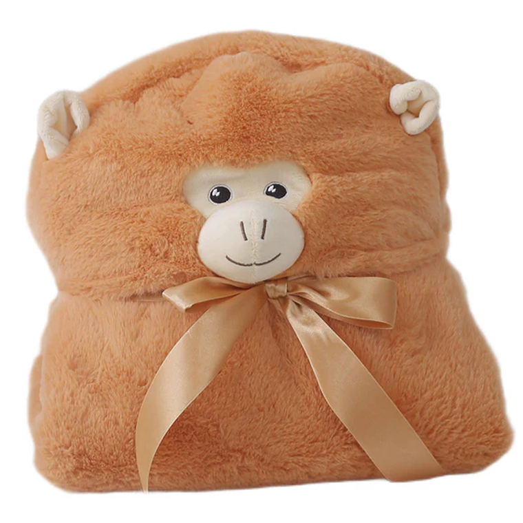 Cuddleworks Monkey Weighted Hooded Blanket - Sensory Comfort