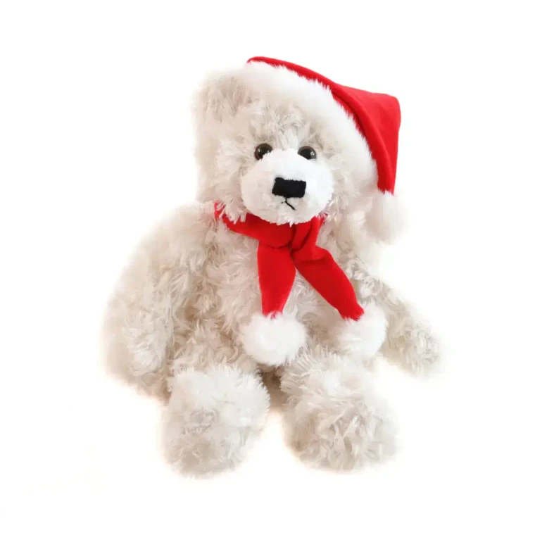 12″ Christmas Brandon Bear Cream | Holiday Bear Plush
