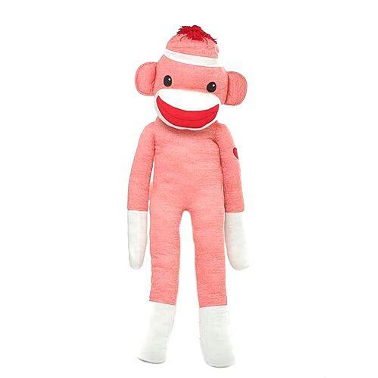 6-foot orange Sockiez plush toy Standing, soft and cuddly by Made By Aliens