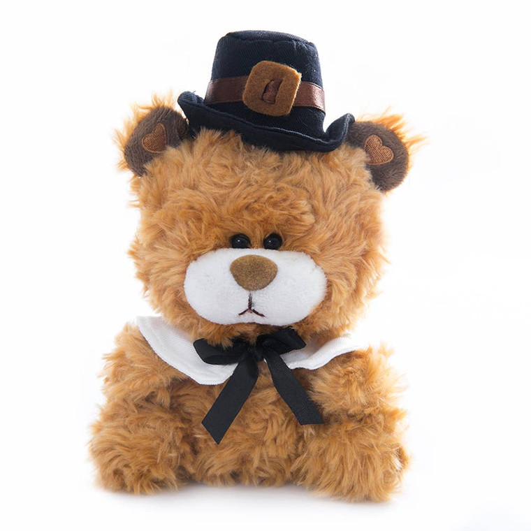 6" Thanksgiving Qbeba Bear - Cute Stuffed Animal