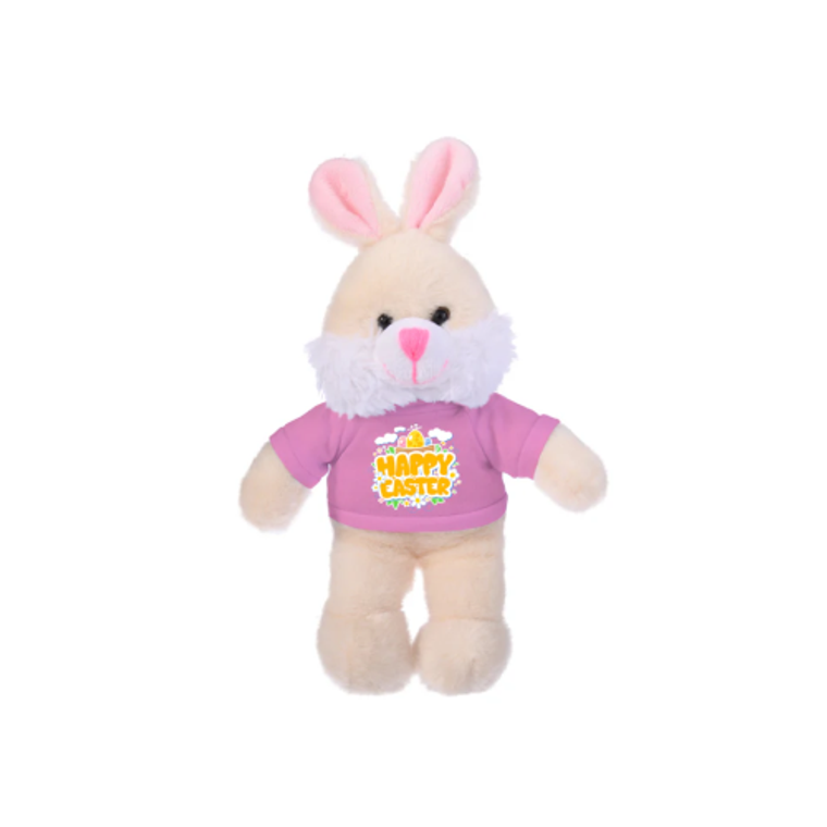 Bunny with Happy Easter Tee 8"