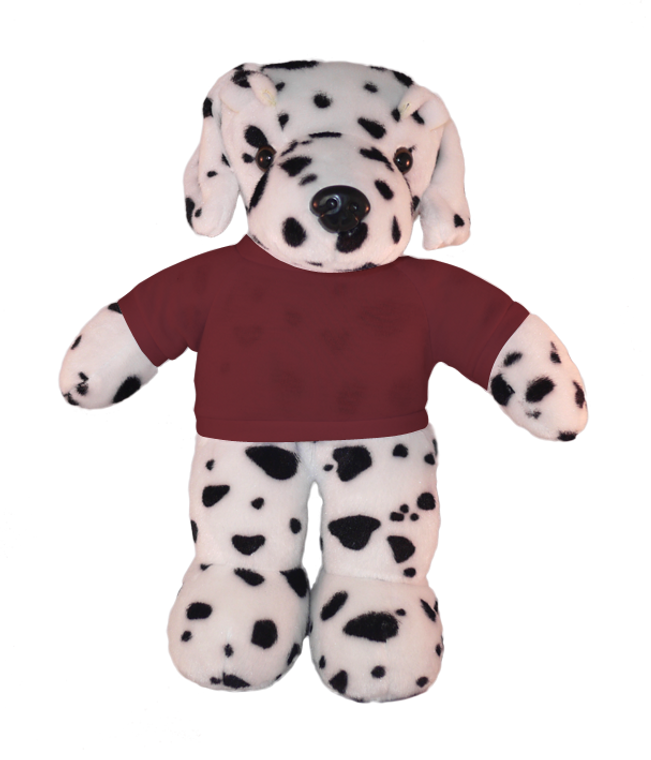 Floppy Dalmatian With Personalized Tee 12”