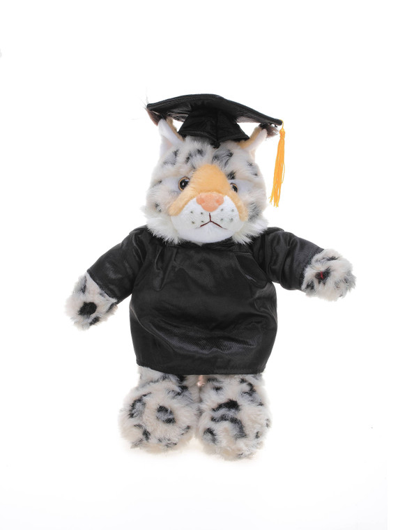 Graduation Animals--Bobcat 11" with custom imprint