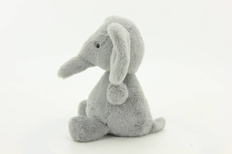 Plush elephant, Gray, 9"