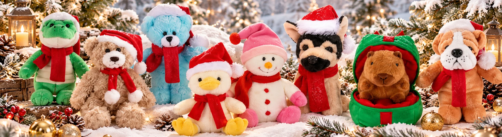 Shop winter and Christmas plush