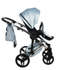 Junama S-Class White pram, pushchair and changing bag