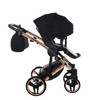 Junama Individual Black Rose Gold  stroller, pushchair and changing bag