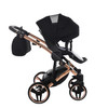 Junama Individual Black Rose Gold  stroller, pushchair and changing bag