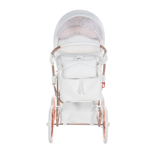 Junama Dolce White Rose Gold Doll's Pram