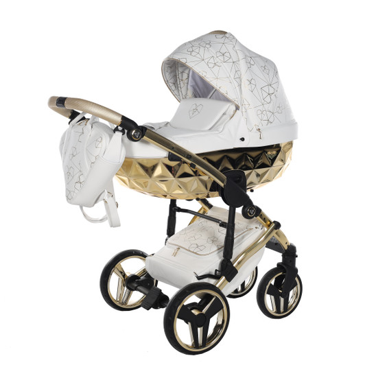Junama Heart Kinderwagen 2-in-1 White Gold
