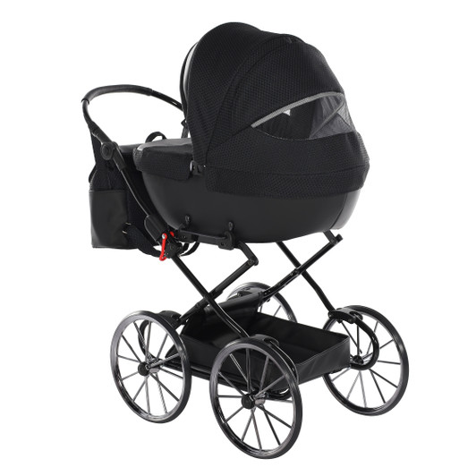 Junama Dolce Black Doll's Pram