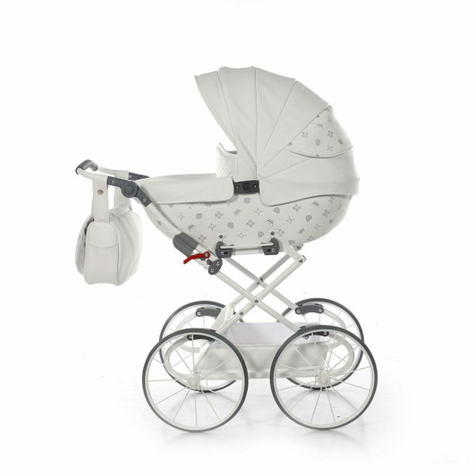 IMPERIAL CLASSIC WHITE DOLL'S PRAM