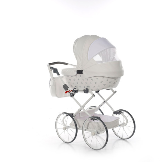 IMPERIAL CLASSIC WHITE DOLL'S PRAM