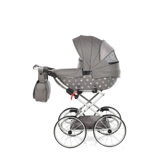 IMPERIAL CLASSIC GREY DOLL'S PRAM