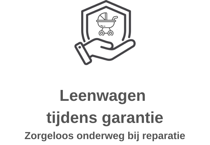 Tijdelijke vervangende kinderwagen bij garantie reparatie