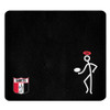 Stickman Mouse Mat - Black