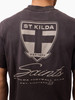 St Kilda Sunbleached Vintage Tee - Washed Black