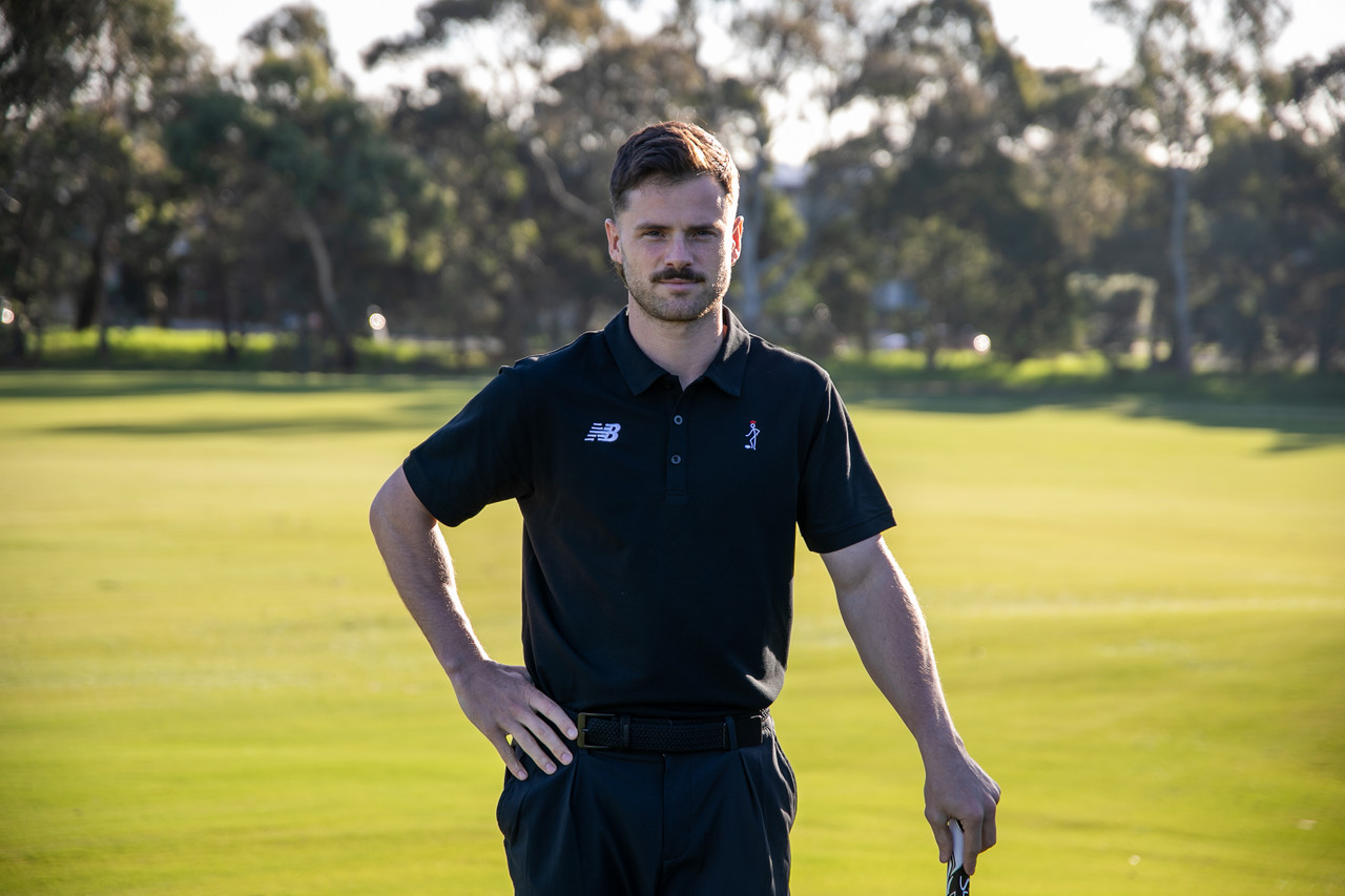 Stickman Golf Polo - Black - Saints Locker