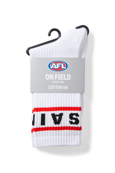 AFLW S10 Training Sock - White