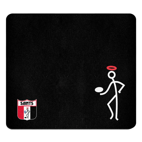 Stickman Mouse Mat - Black