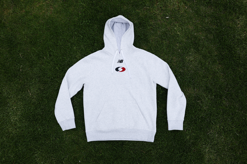 NB Retro S Boxy Hoodie - Snow Marle