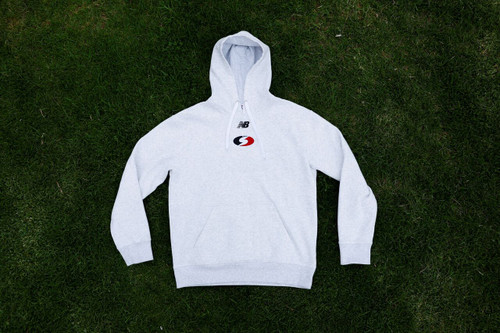 NB Retro S Boxy Hoodie - Snow Marle