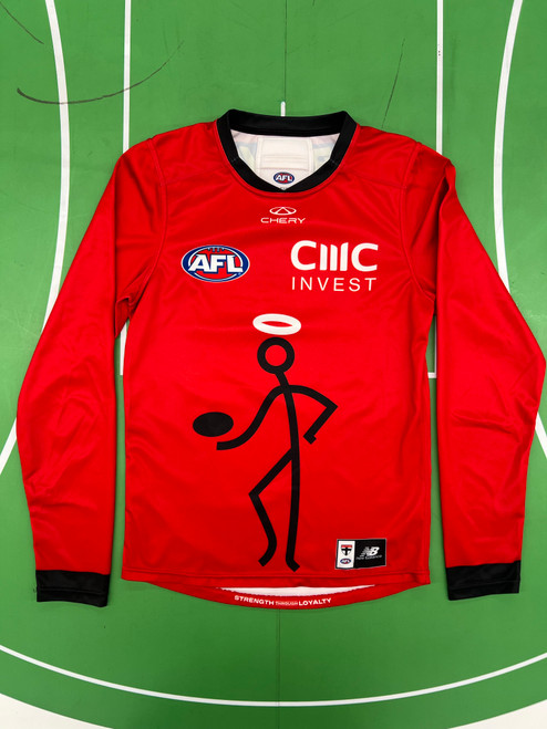 2025 Player Issue LS Stickman Training Guernsey - Red