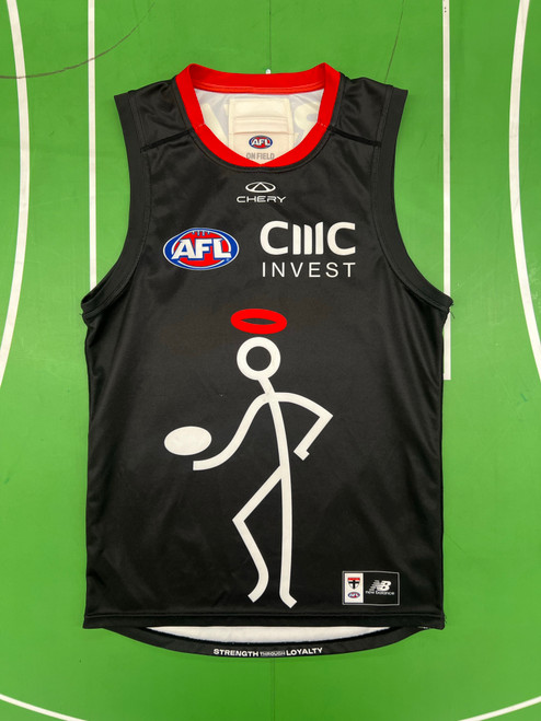 2025 Player Issue SS Stickman Training Guernsey - Black