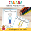 Canada Famous People DIY Booklet