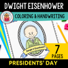 Dwight D. Eisenhower Coloring & Writing Book