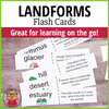 Landform Flash Cards