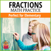 Fractions Math Practice Workbook