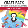 NO PREP Printable Crafts - Holiday and Seasonal Crafts Included