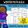 First Grade Winter Math & Literacy