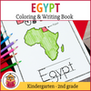 Egypt Coloring and Writing Book