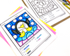 Color By Number Winter Addition Practice
