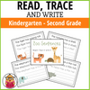 Read - Trace & Write Sentences - ZOO THEME