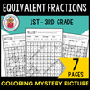 Equivalent Fractions - Coloring Mystery Picture