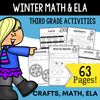 Winter Math and Literacy Packet - 3rd Grade