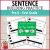 Sentence Building Practice - Garden Themed