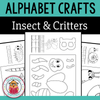 Letter of the Week Craft Packet - Insect-Themed