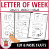 Letter of the Week Craft Packet - Insect-Themed