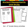 Ancient Mesopotamia Study Unit 3rd - 4th Grade