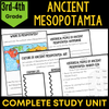 Ancient Mesopotamia Study Unit 3rd - 4th Grade