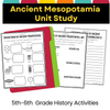 Ancient Mesopotamia Study Unit 5th - 6th Grade