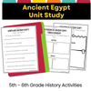 Ancient Egypt Unit Study for 5th–6th Grade