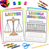 Abraham Lincoln Coloring Pages | Presidents Day Biography & Handwriting Workbook