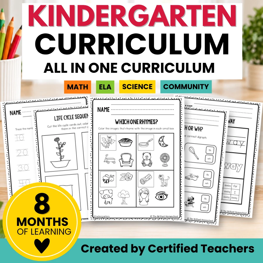 Kindergarten Yearlong Curriculum | Math, Science, ELA All-in-One - Digital Copy