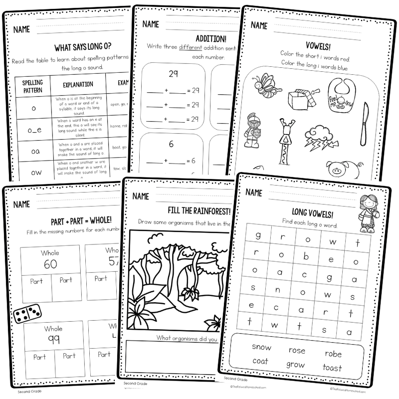 Second Grade Curriculum - DIGITAL COPY